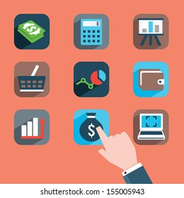 Management of business - vector illustration