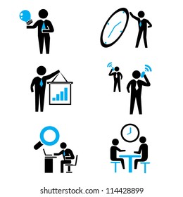 management in company, working set, business set