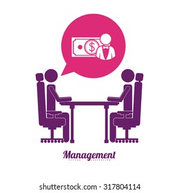 Management concept about business icons design, vector illustration eps 10