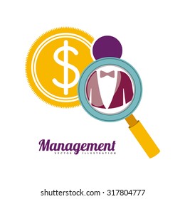 Management concept about business icons design, vector illustration eps 10