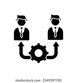 management concept line icon. Simple element illustration. management concept outline symbol design.