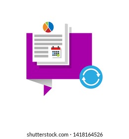 management concept with word "campaign management" graph an calendar icon