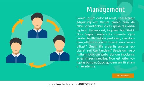 Management Conceptual Banner