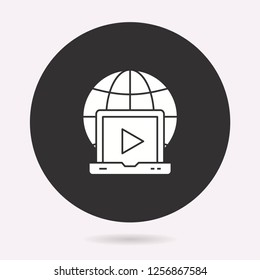 Management consulting icon. Vector illustration isolated. Simple pictogram for graphic and web design.