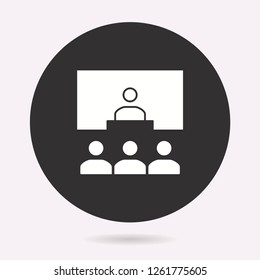 Management consulting icon. Vector illustration isolated. Simple pictogram for graphic and web design.