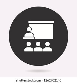 Management consulting icon. Vector illustration isolated. Simple pictogram for graphic and web design.