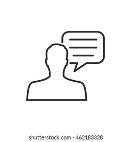 Management consulting vector icon. Black illustration isolated on white background for graphic and web design.
