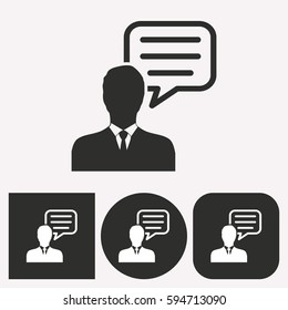 Management consulting vector icon. Illustration isolated for graphic and web design.