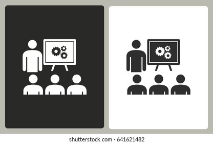 Management consulting vector icon. Illustration isolated for graphic and web design.