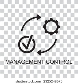 management control icon , business icon