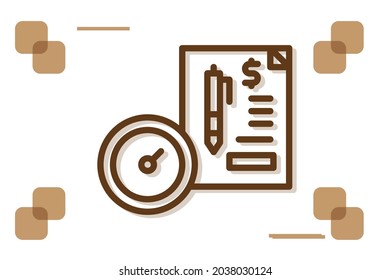 Management data icon symbol sign from modern data analytics for mobile concept and web apps design. Business and statistics related vector line icons. 