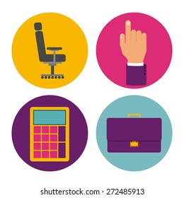 Management design over white background, vector illustration