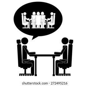 Management design over white background, vector illustration
