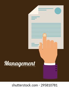 Management digital design, vector illustration eps 10