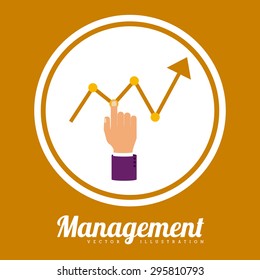 Management digital design, vector illustration eps 10