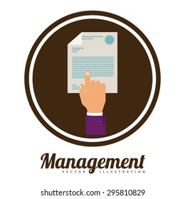 Management digital design, vector illustration eps 10