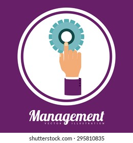 Management digital design, vector illustration eps 10