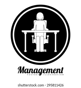 Management digital design, vector illustration eps 10