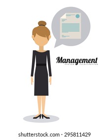 Management digital design, vector illustration eps 10