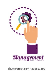 Management digital design, vector illustration eps 10