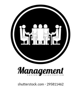 Management digital design, vector illustration eps 10
