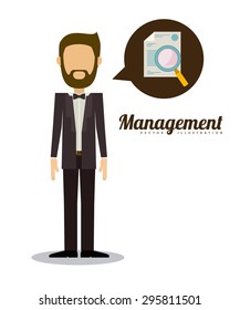Management digital design, vector illustration eps 10