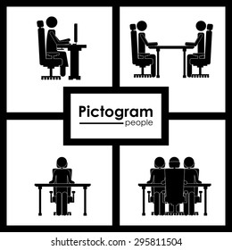 Management digital design, vector illustration eps 10
