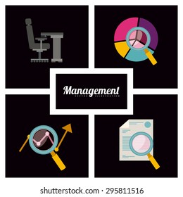 Management digital design, vector illustration eps 10