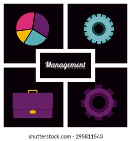 Management digital design, vector illustration eps 10