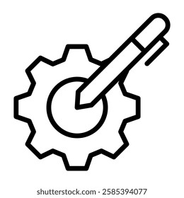 Management editable stroke outline icons isolated on transparent background flat vector illustration. Pixel perfect. 64 x 64