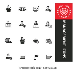 Management and employee icons,clean vector