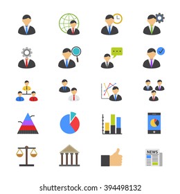 Management Flat Color Icons