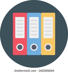 Management Flat icons for  archive & documentation 