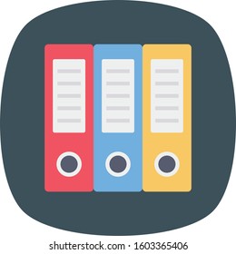 Management Flat icons for  archive & documentation 