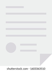 Management Flat icons for bill  & file 