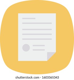 Management Flat icons for bill  & file 
