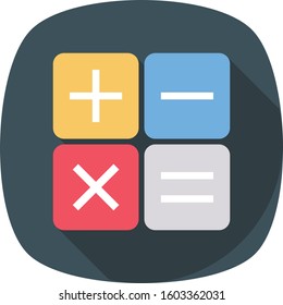 Management Flat icons for calculation  & mathematics 