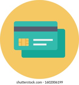 Management Flat icons for card  & debit card 