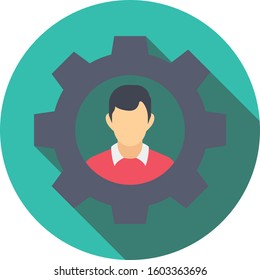 Management Flat icons for configure & preference