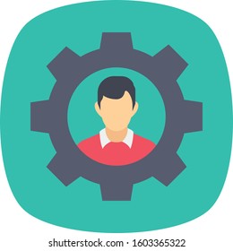 Management Flat icons for configure & preference