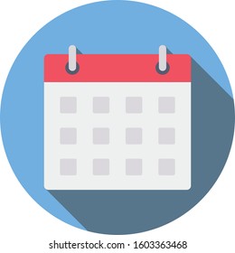 Management Flat icons for date  & month 