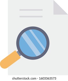 Management Flat icons for document  & find 