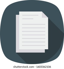 Management Flat icons for document  & sheet