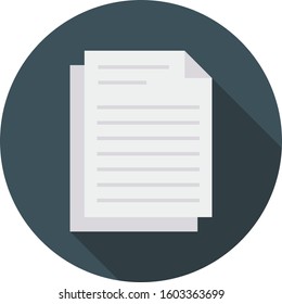 Management Flat icons for document  & sheet