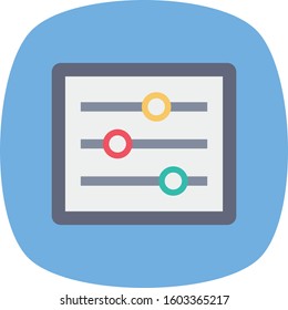 Management Flat icons for level &  volume