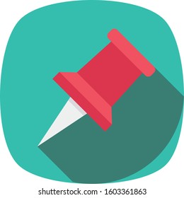 Management Flat icons for needle &  clip