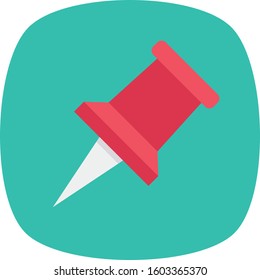 Management Flat icons for needle &  clip