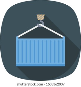 Management Flat icons for  shipping & container 