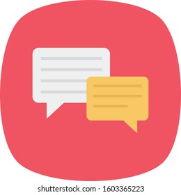 Management Flat icons for text  & bubble 