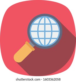 Management Flat icons for world  & map 